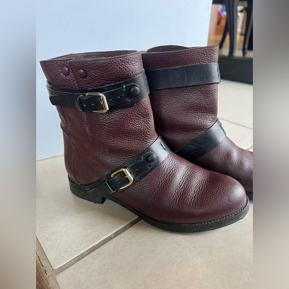 CHLOE Leather Moto Boot - Sz 7.5
